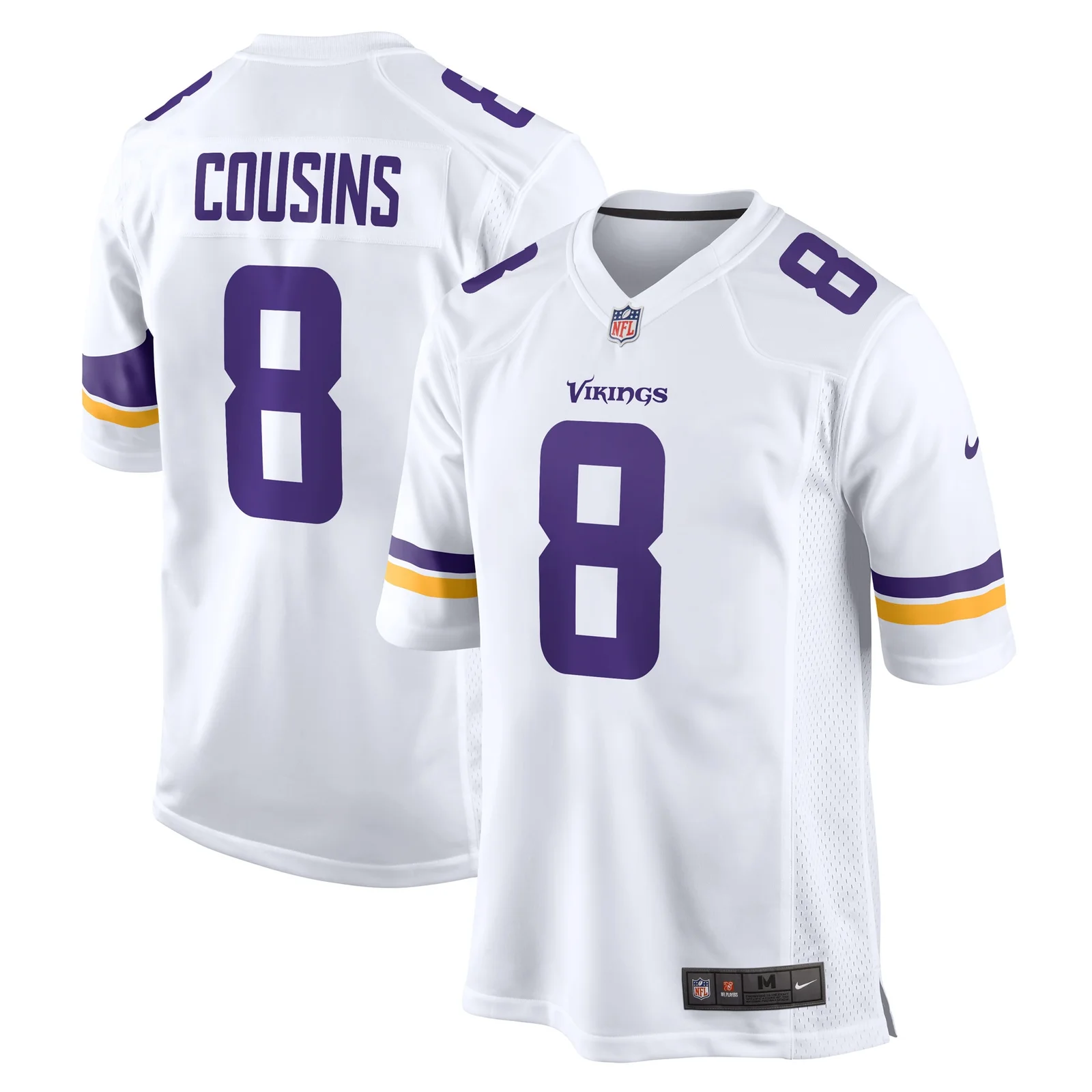 Men's Kirk Cousins Minnesota Vikings Game Player Jersey - White -