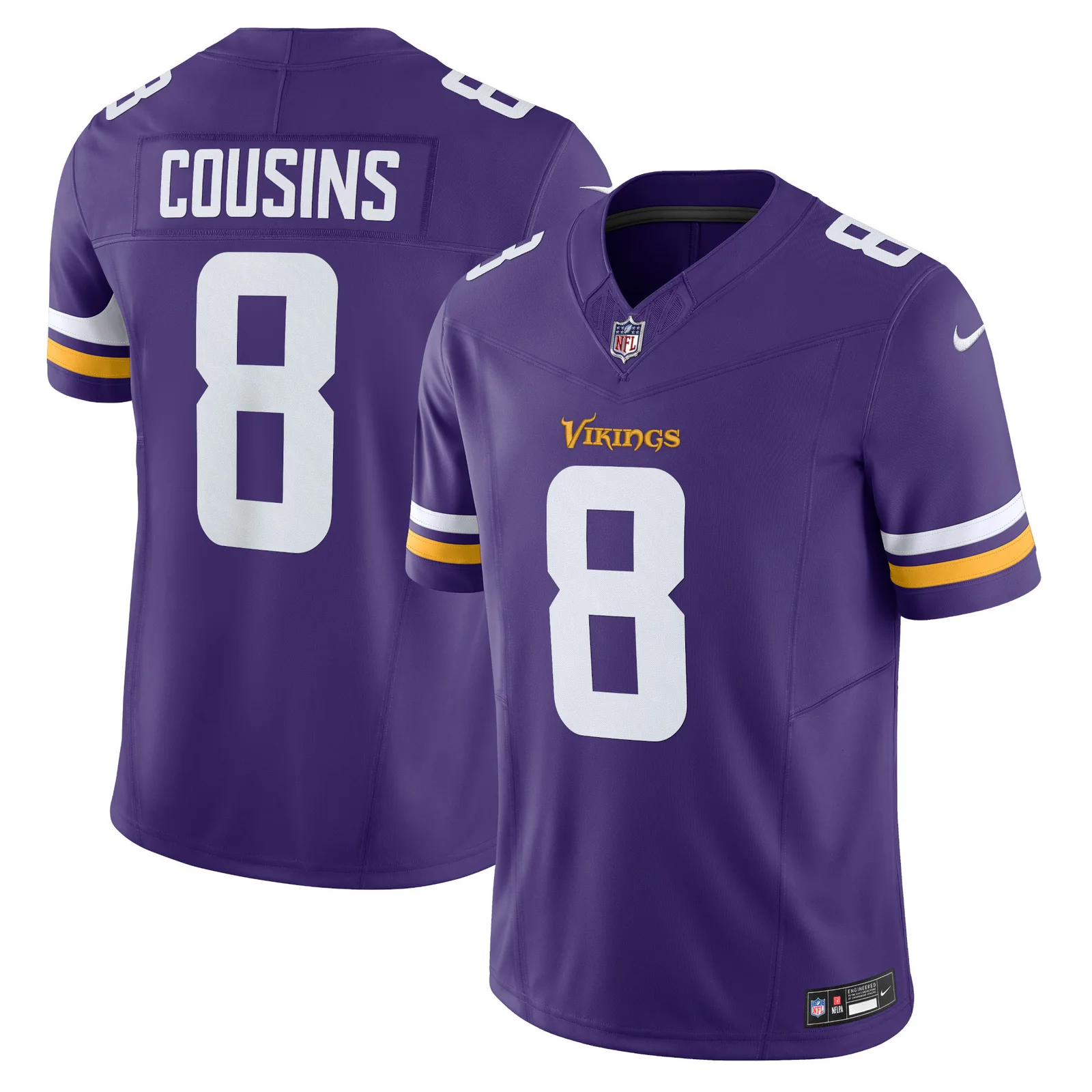 Men's Kirk Cousins Minnesota Vikings Vapor F.U.S.E. Limited Jersey - Purple -