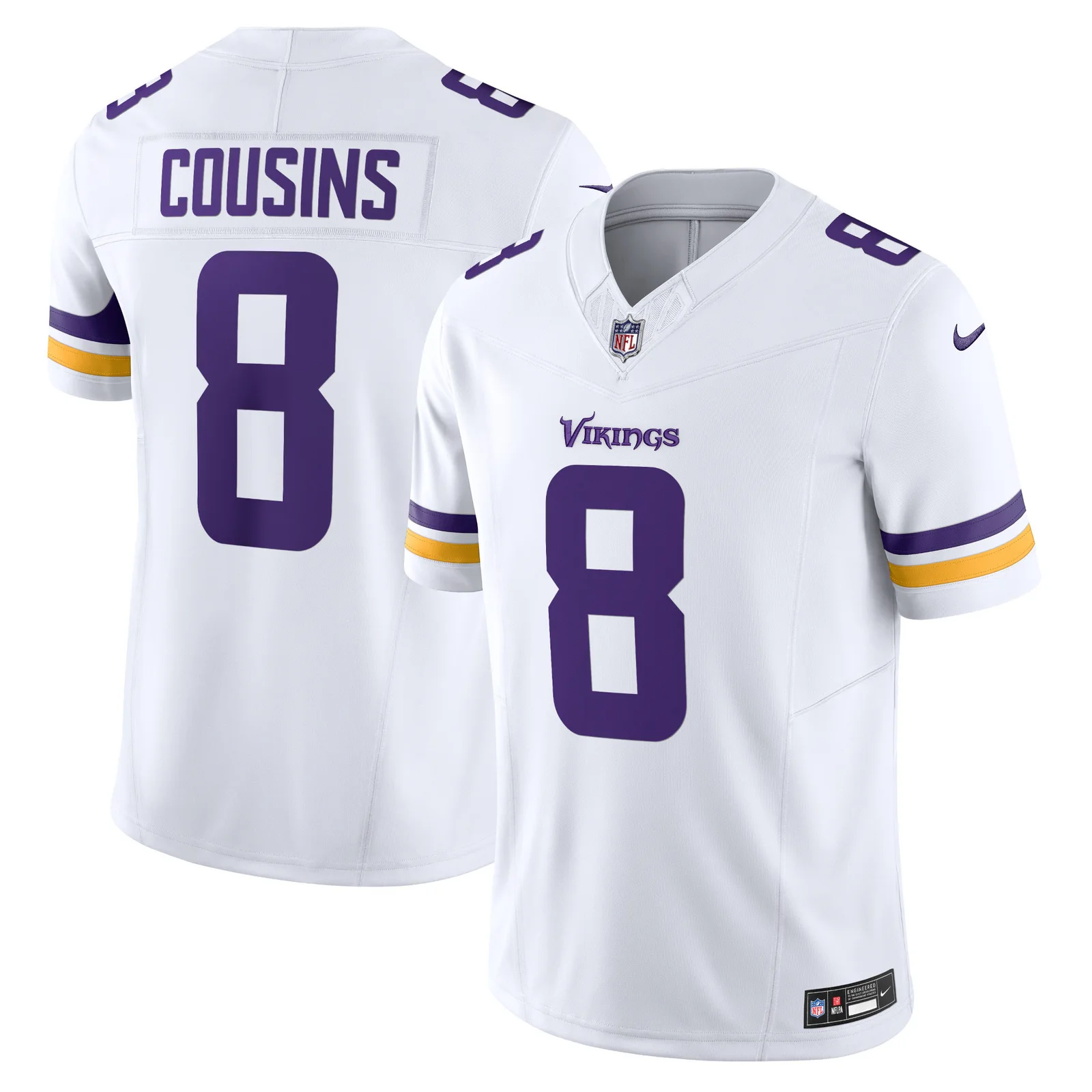 Men's Kirk Cousins Minnesota Vikings Vapor F.U.S.E. Limited Jersey - White -