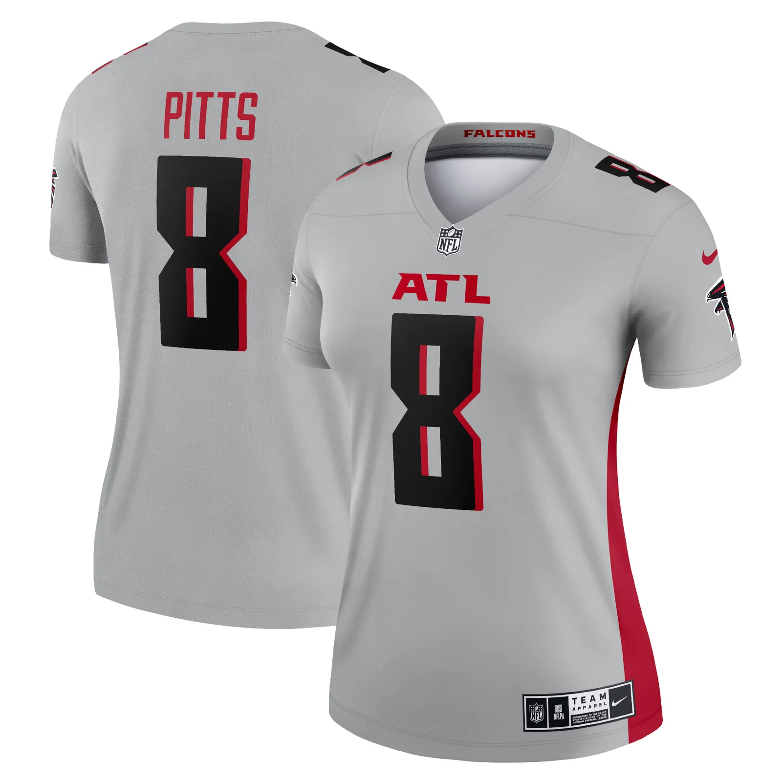 Kyle Pitts Atlanta Falcons Woman's Inverted Legend Jersey - Gray -