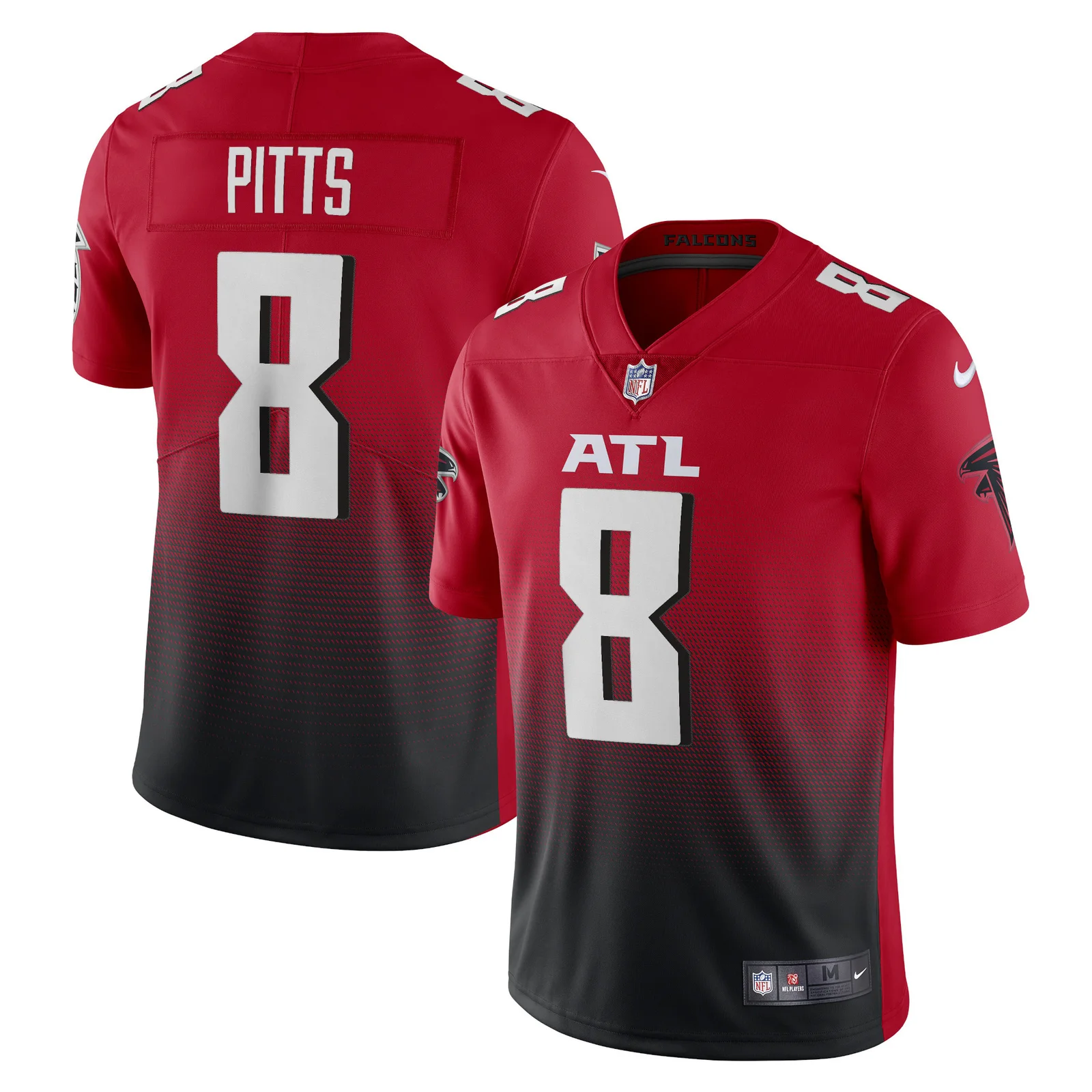 Men's Kyle Pitts Atlanta Falcons Alternate 2 Vapor Limited Jersey - Red -