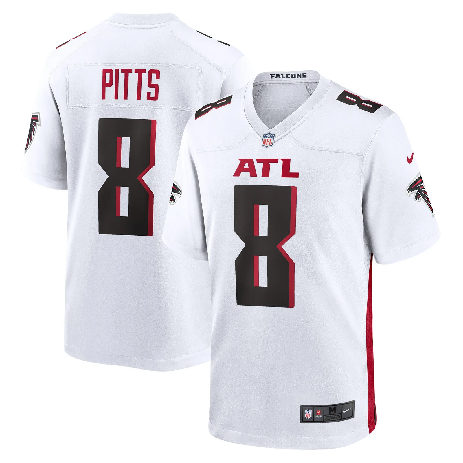 Men's Kyle Pitts Atlanta Falcons Game Player Jersey - White -