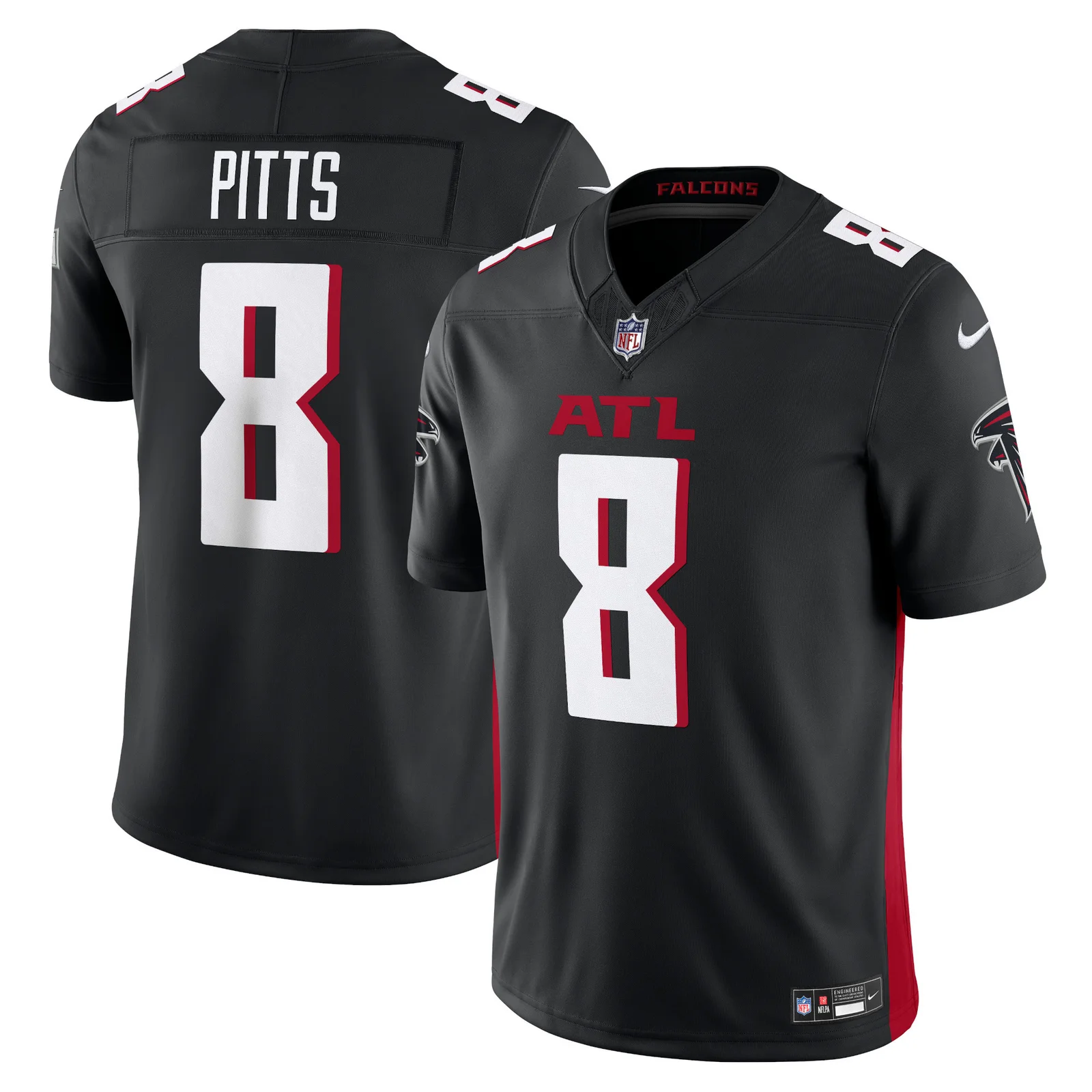 Men's Kyle Pitts Atlanta Falcons Vapor F.U.S.E. Limited Jersey - Black -