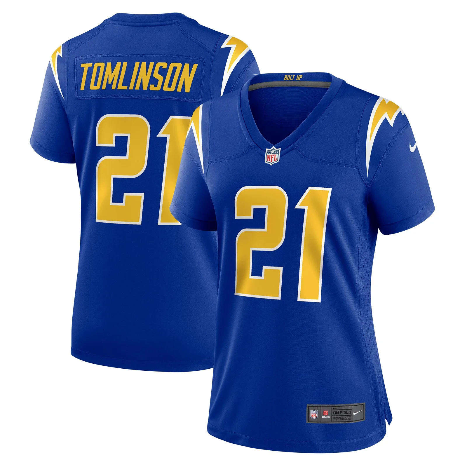 LaDainian Tomlinson Los Angeles Chargers Woman's Retired Game Jersey - Royal -