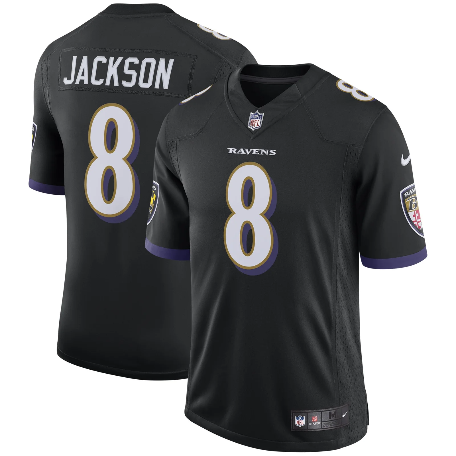 Men'sLamar Jackson Baltimore Ravens Speed Machine Limited Jersey - Black -