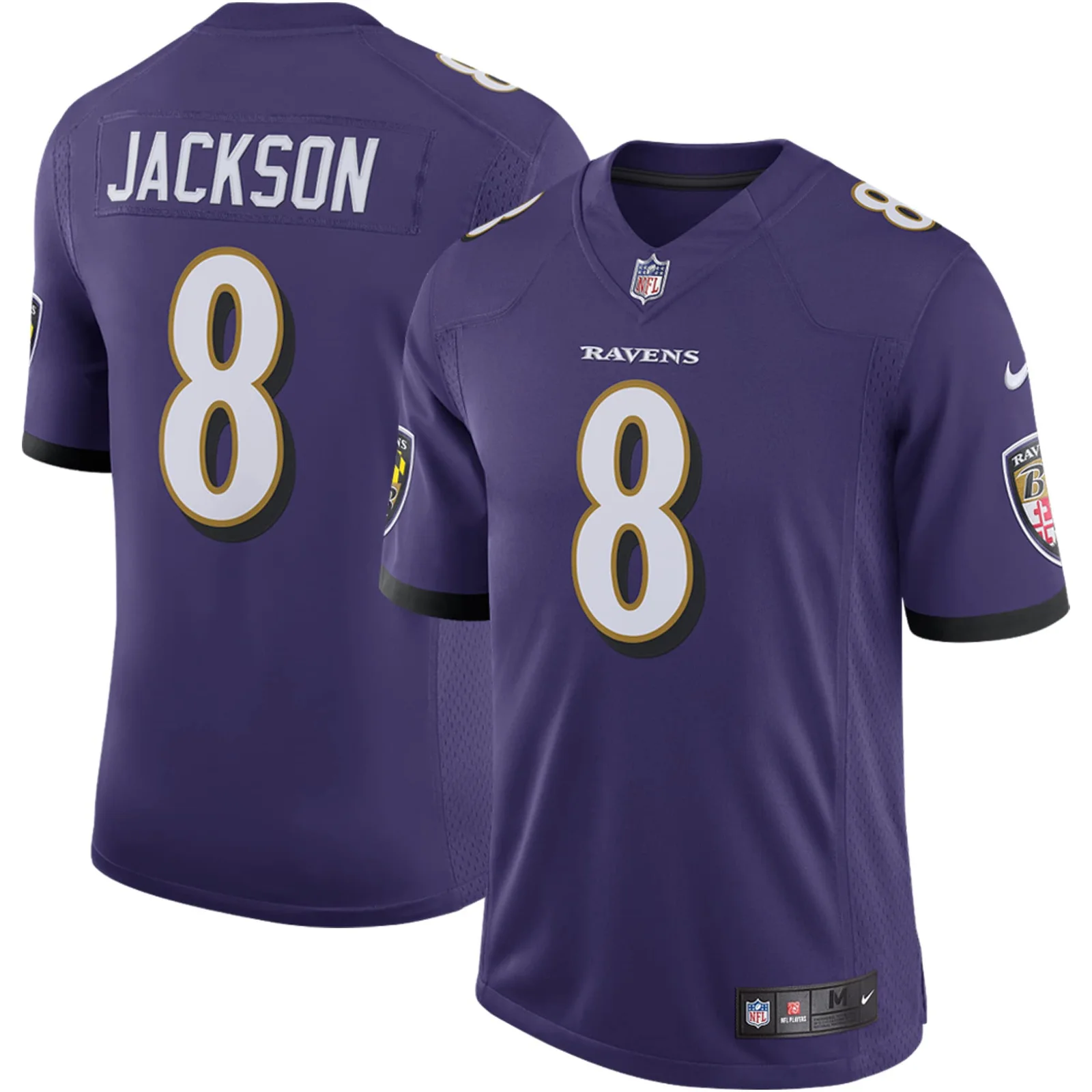 Men'sLamar Jackson Baltimore Ravens Speed Machine Limited Jersey - Purple -