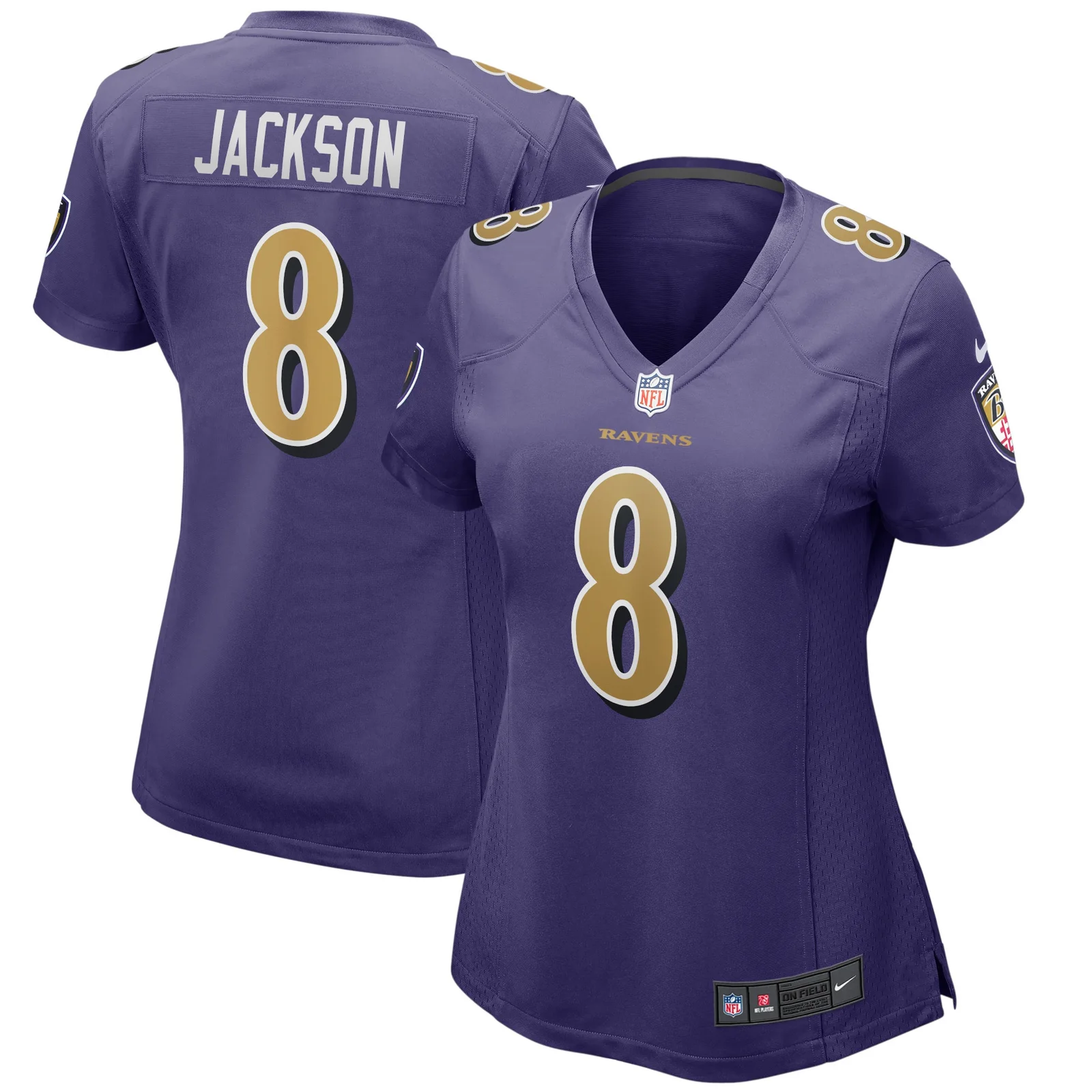 Lamar Jackson Baltimore Ravens Woman's Alternate Game Player Jersey - Purple -