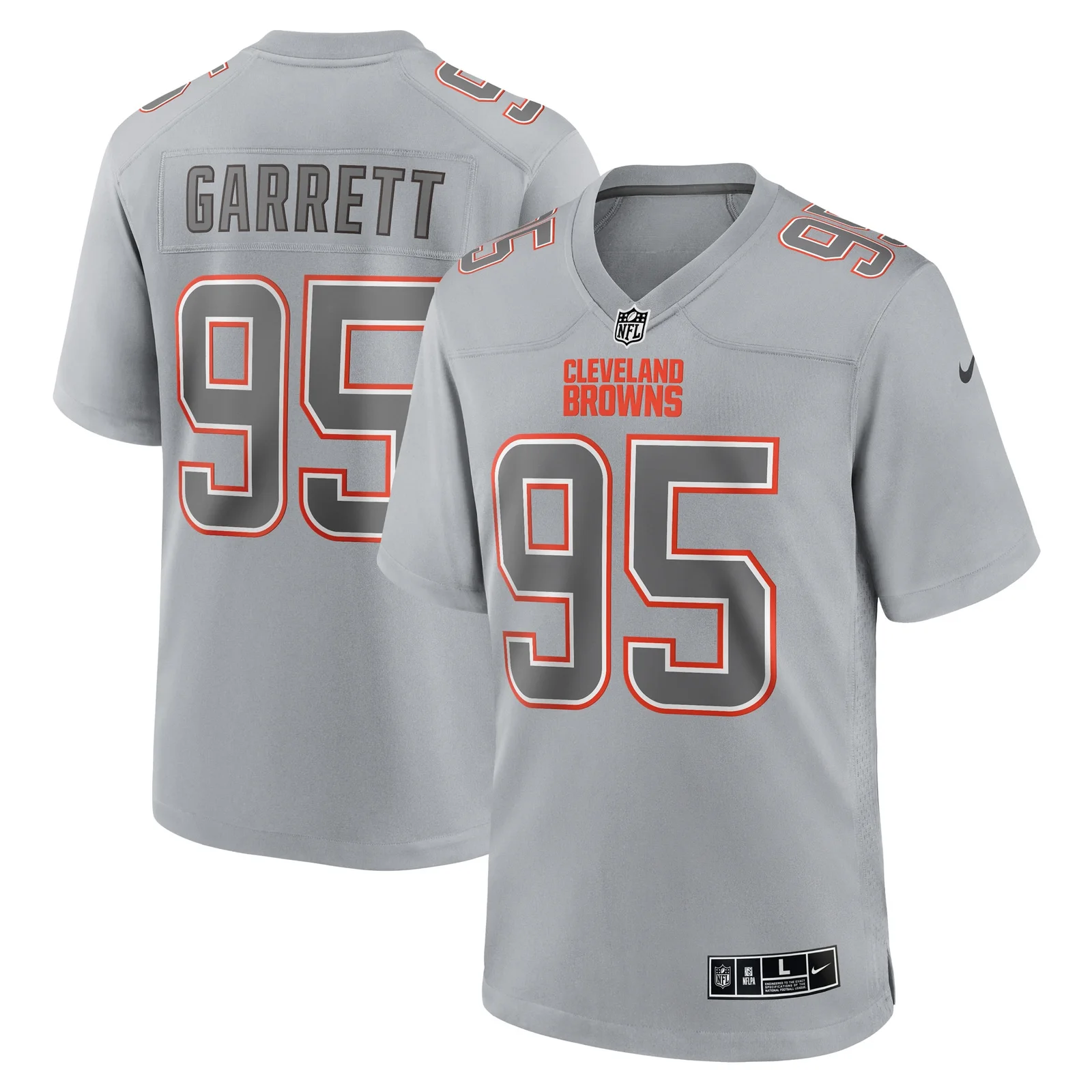 Men'sMyles Garrett Cleveland Browns Atmosphere Fashion Game Jersey - Gray -