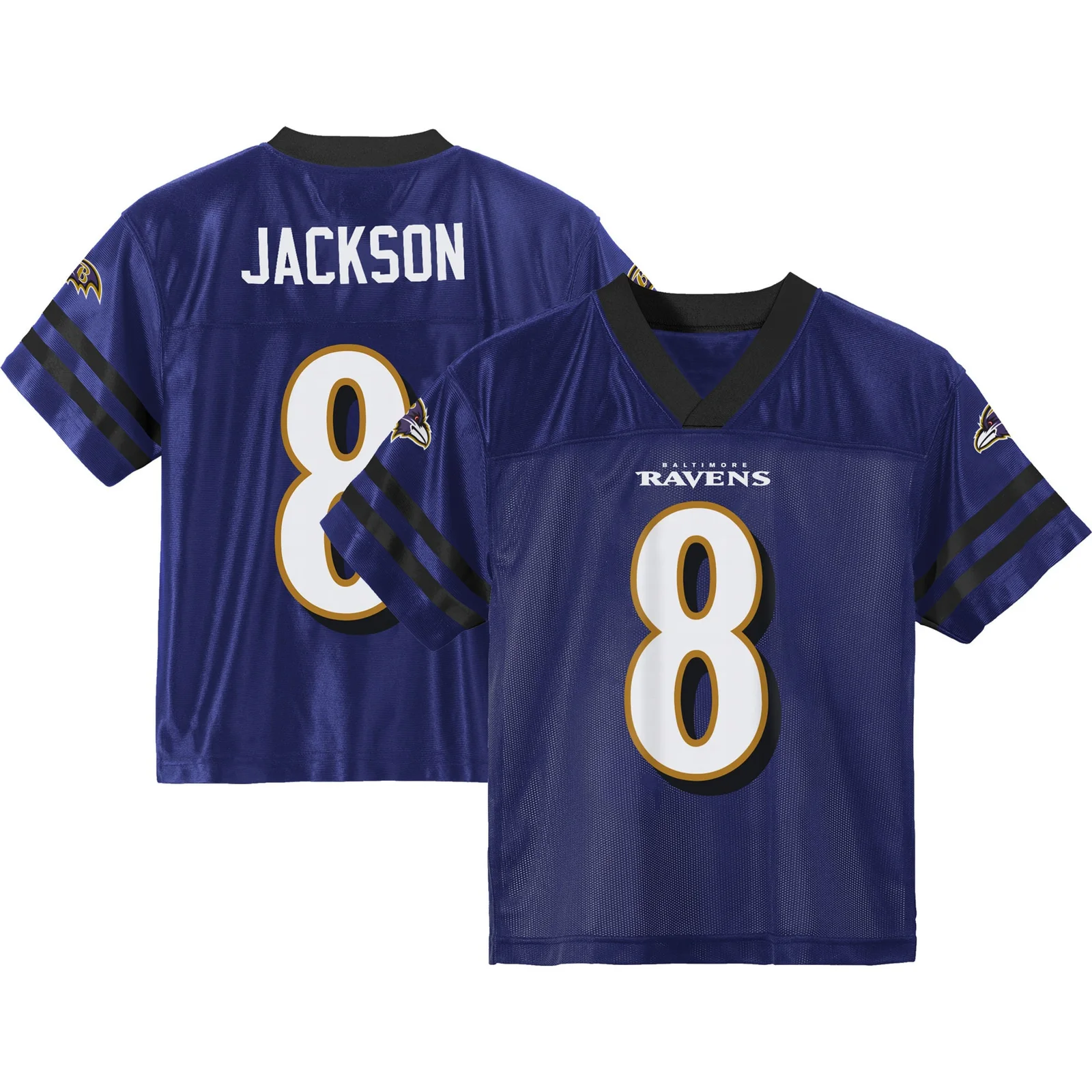 Men'sToddler Lamar Jackson Purple Baltimore Ravens Team Player Jersey -