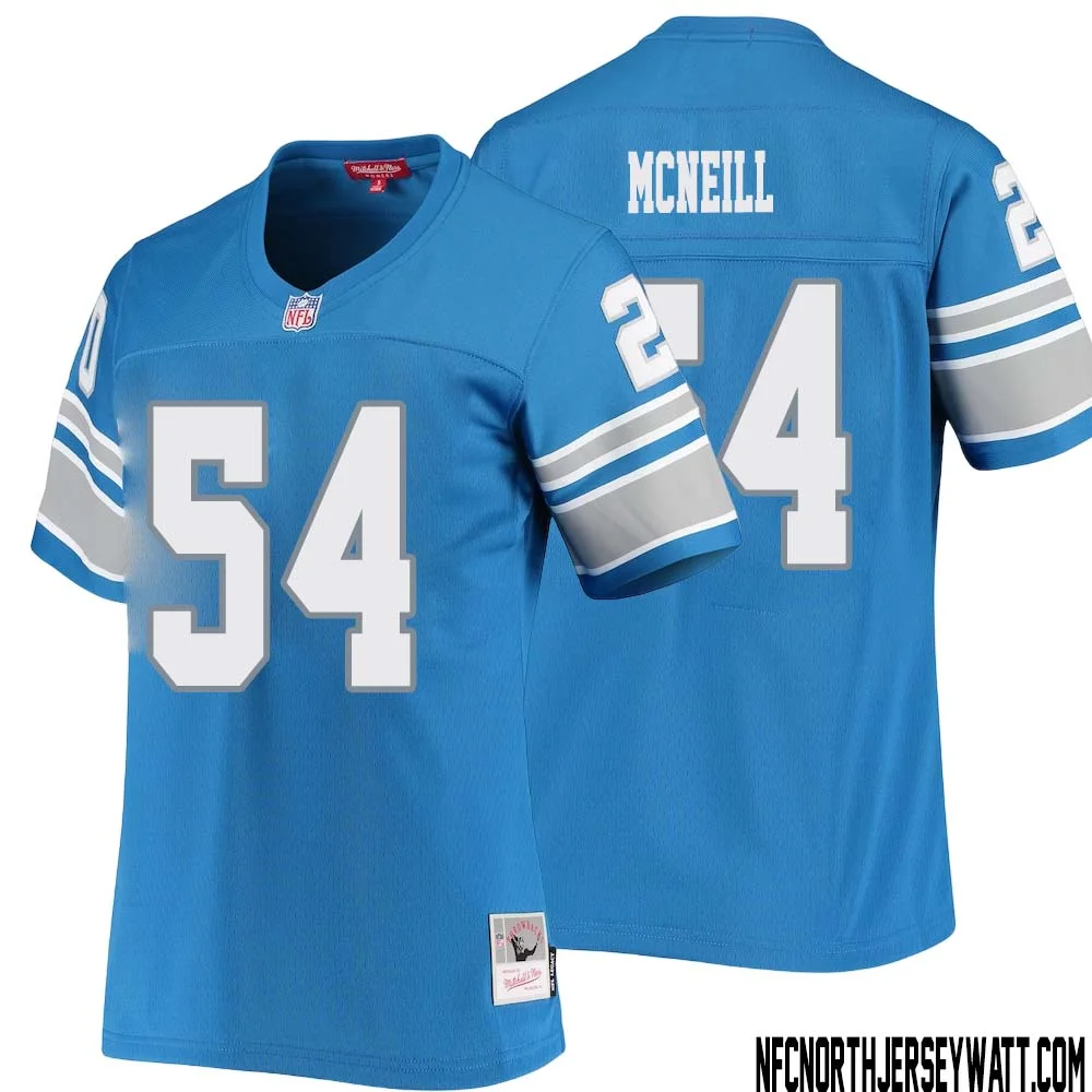 Alim McNeill No 54 Women Mitchell Ness Blue Detroit Lions 1996 Legacy Replica Jersey 1