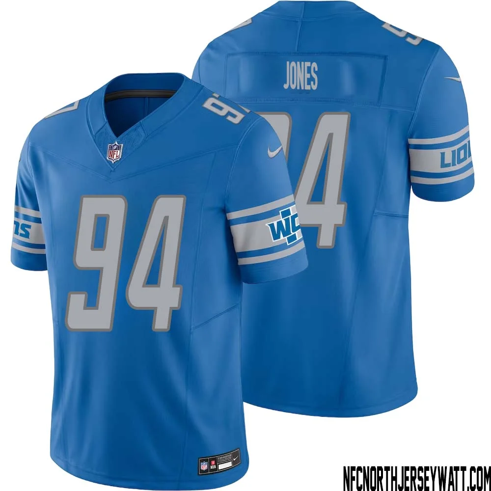 Benito Jones No 94 Men Blue Detroit Lions Vapor F.U.S.E. Limited Jersey 1