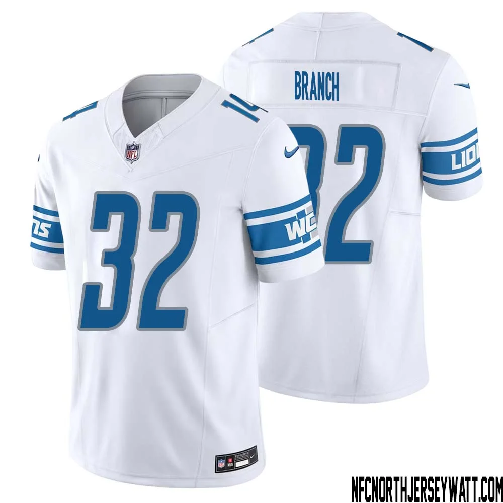 Brian Branch No 32 Men White Detroit Lions Vapor F.U.S.E. Limited Jersey