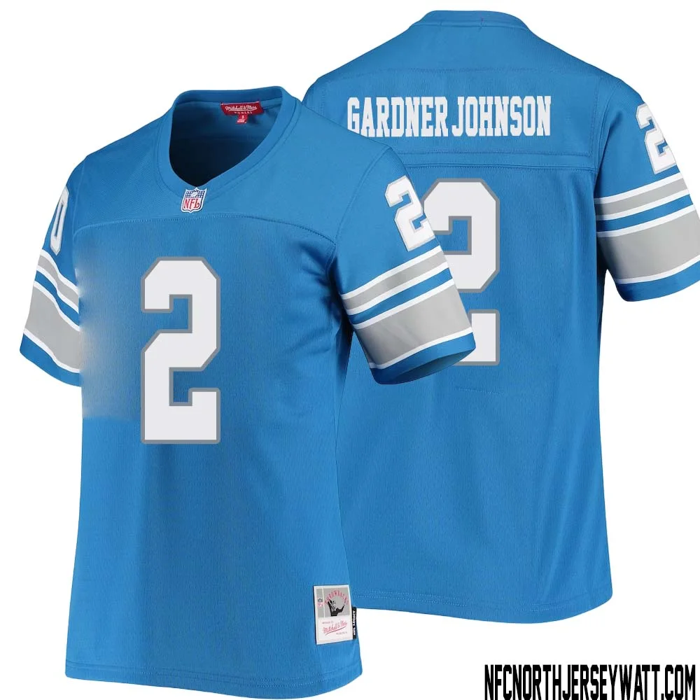 C.J. Gardner Johnson No 2 Women Mitchell Ness Blue Detroit Lions 1996 Legacy Replica Jersey 1