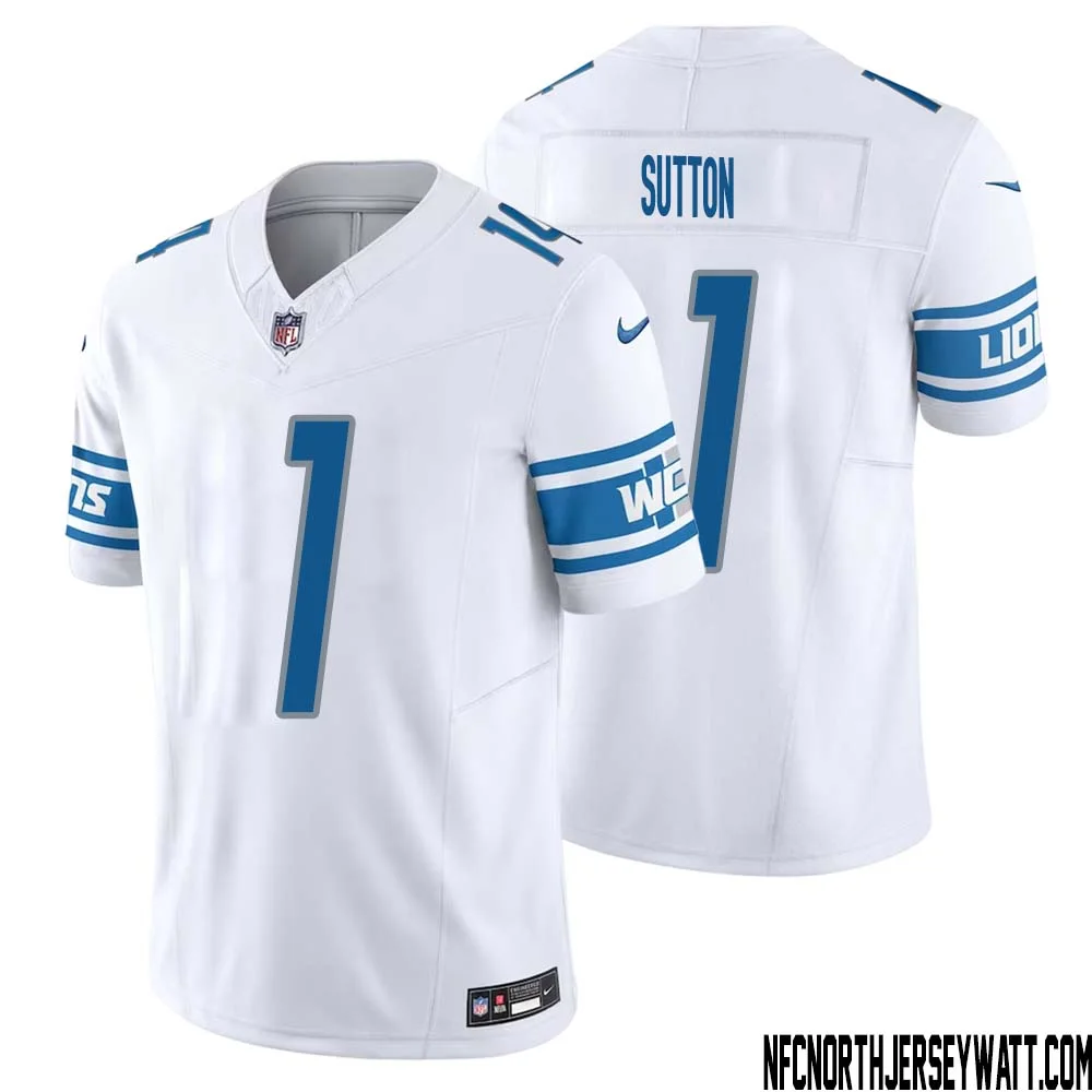 Cameron Sutton No 1 Men White Detroit Lions Vapor F.U.S.E. Limited Jersey 1