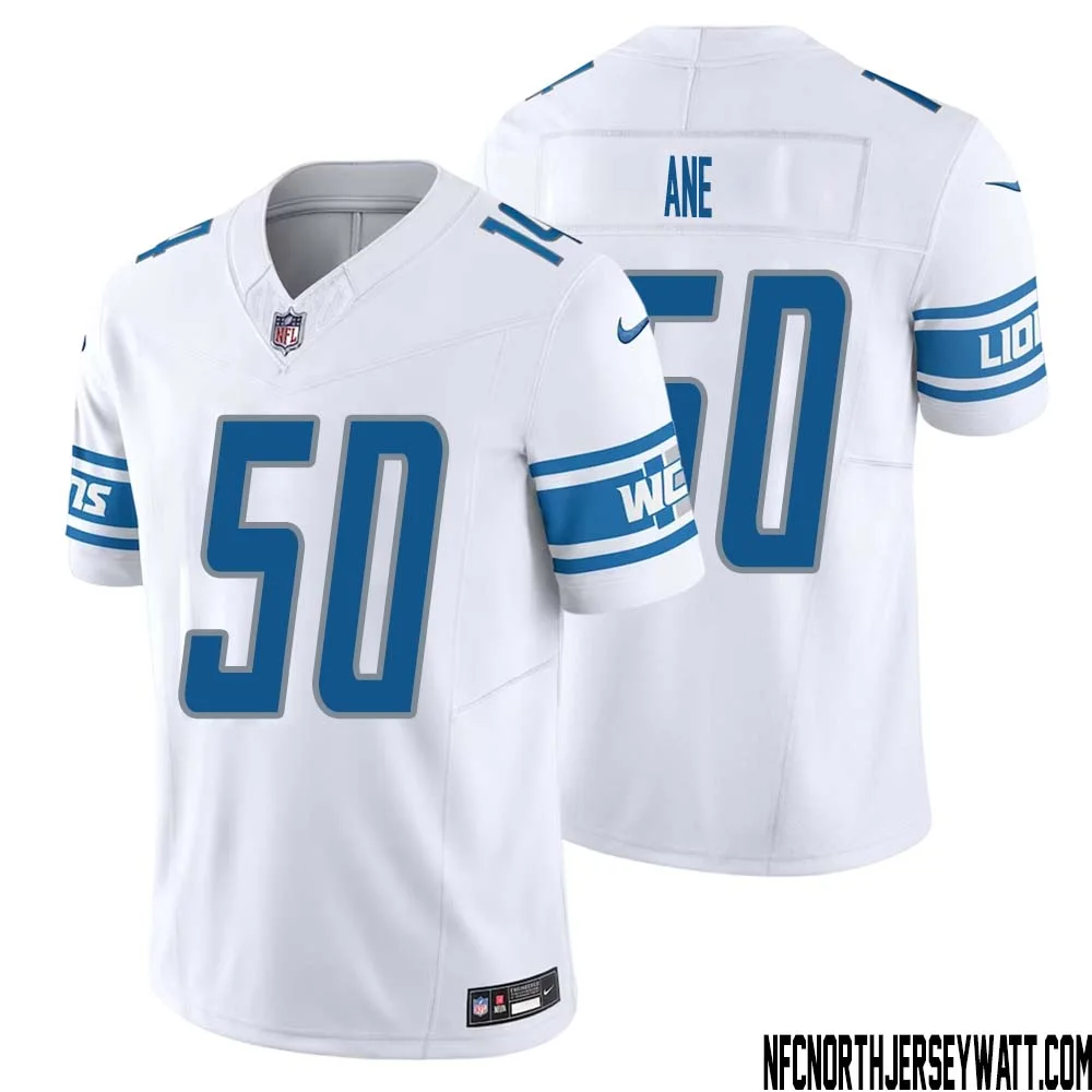 Charlie Ane No 50 Men White Detroit Lions Vapor F.U.S.E. Limited Jersey 1