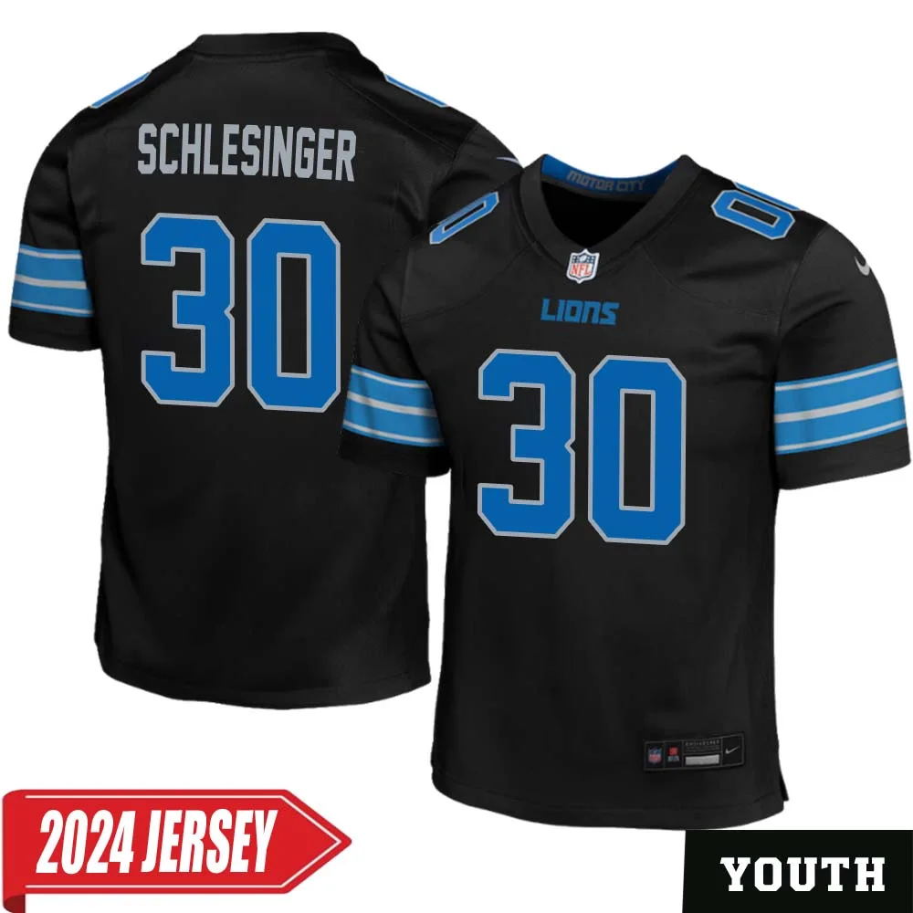 Cory Schlesinger No 30 Youth s Detroit Lions 2nd Alternate Vapor F.U.S.E. Limited 2024 Jersey Black