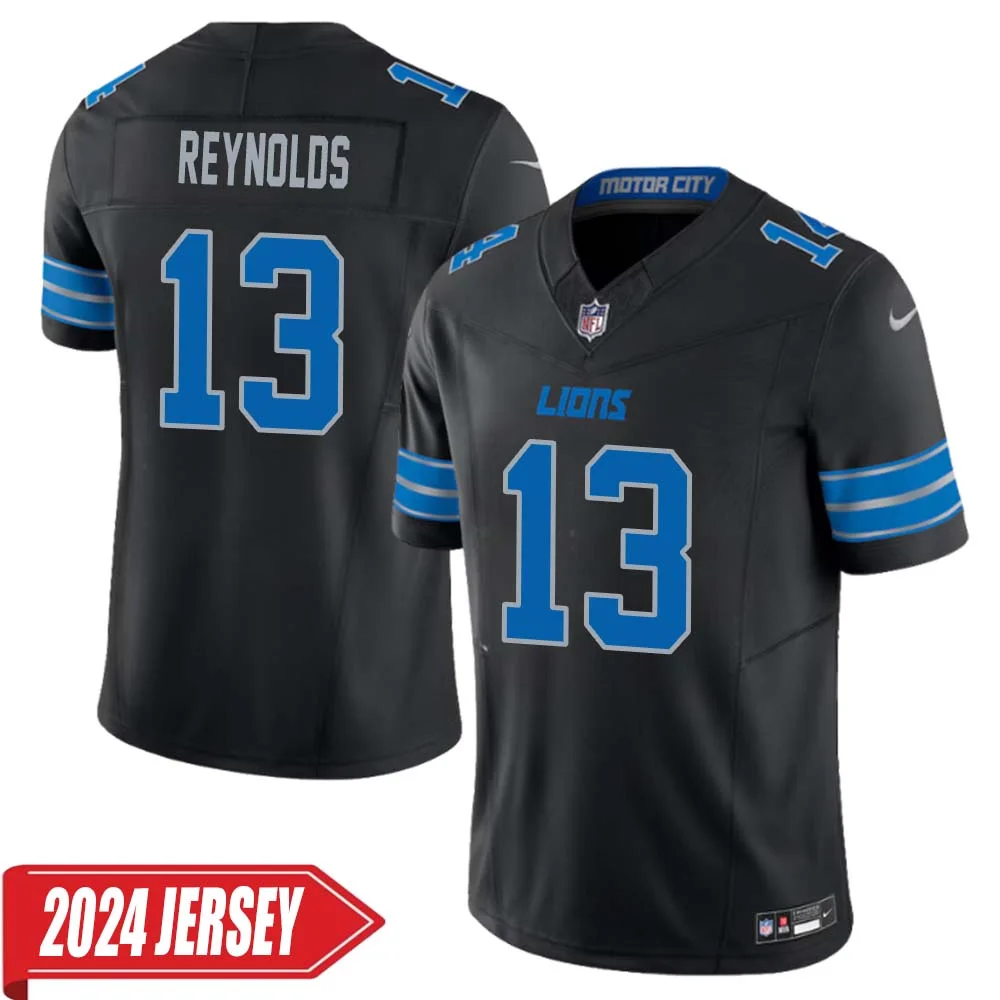 Craig Reynolds No 13 Men s Detroit Lions 2nd Alternate Vapor F.U.S.E. Limited 2024 Jersey Black