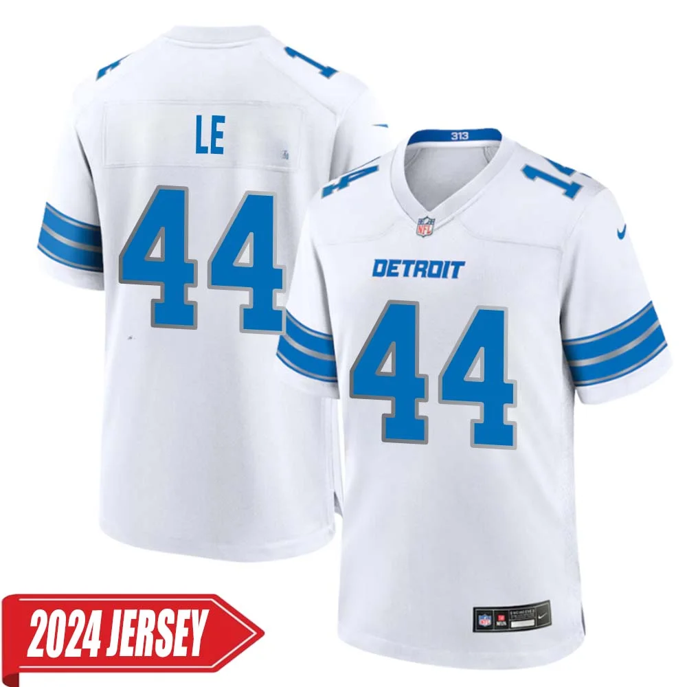 Dick Le No 44 Men s Detroit Lions Away Game 2024 Jersey White