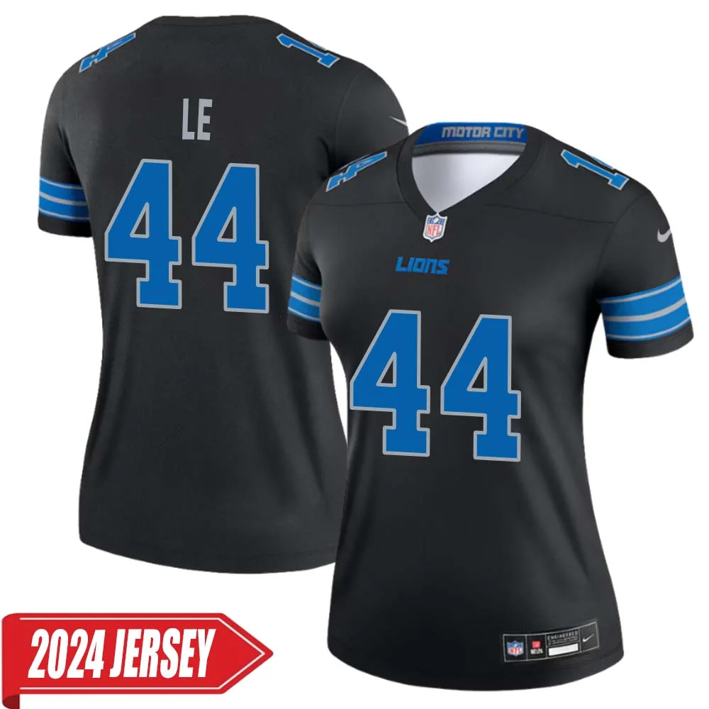 Dick Le No 44 Woman s Detroit Lions 2nd Alternate Vapor F.U.S.E. Limited 2024 Jersey Black