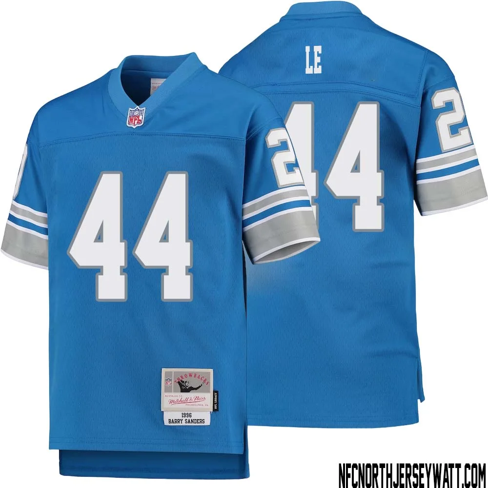 Dick Le No 44 Youth Mitchell Ness Blue Detroit Lions 1996 Legacy Retired Player Jersey