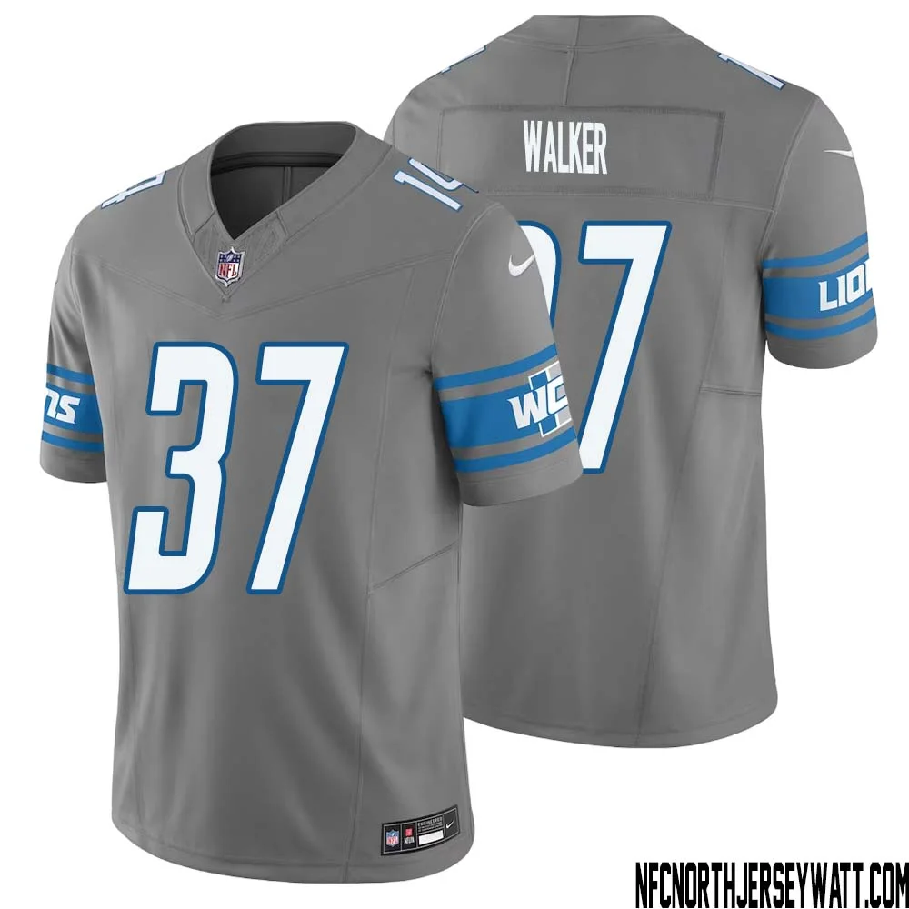 Doak Walker No 37 Men Detroit Lions Vapor F.U.S.E. Limited Jersey Silver 1