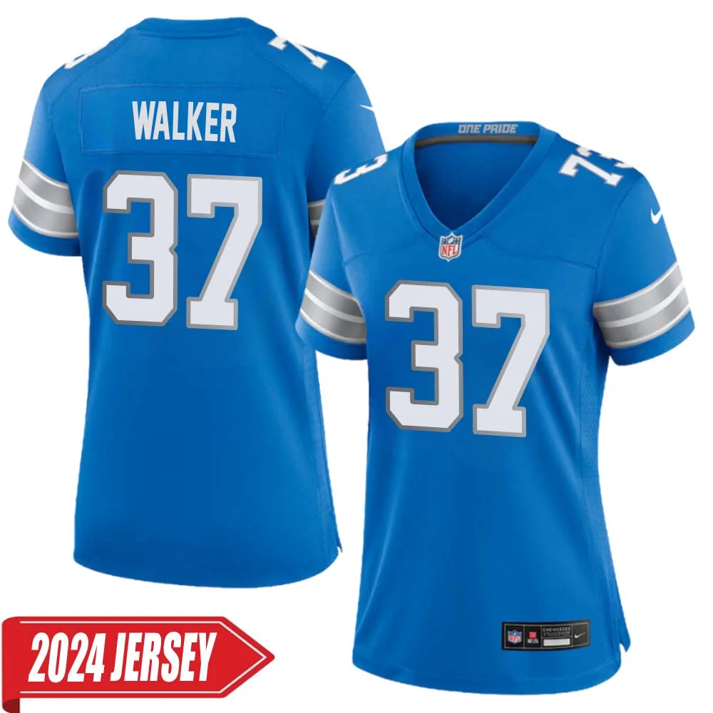 Doak Walker No 37 Woman s Detroit Lions Home Game 2024 Jersey Blue