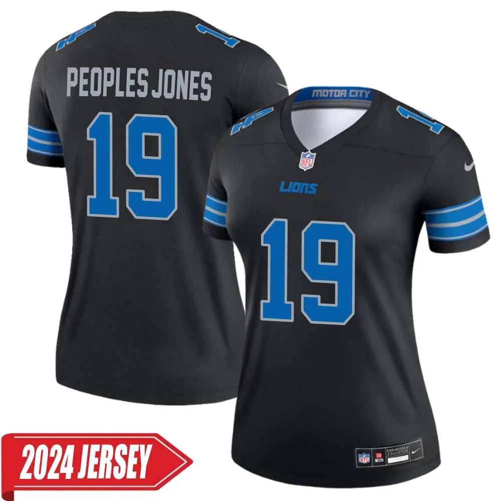 Donovan Peoples Jones No 19 Woman s Detroit Lions 2nd Alternate Vapor F.U.S.E. Limited 2024 Jersey Black
