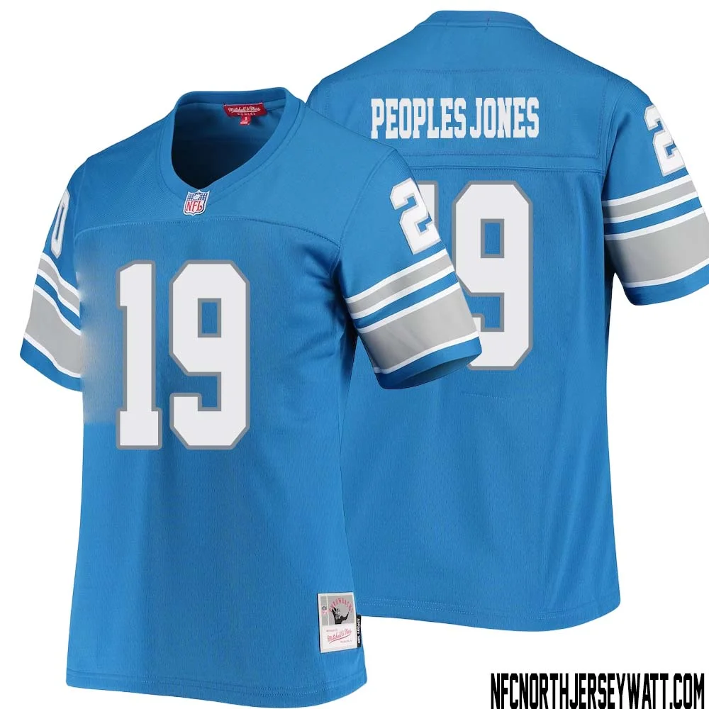 Donovan Peoples Jones No 19 Women Mitchell Ness Blue Detroit Lions 1996 Legacy Replica Jersey 1