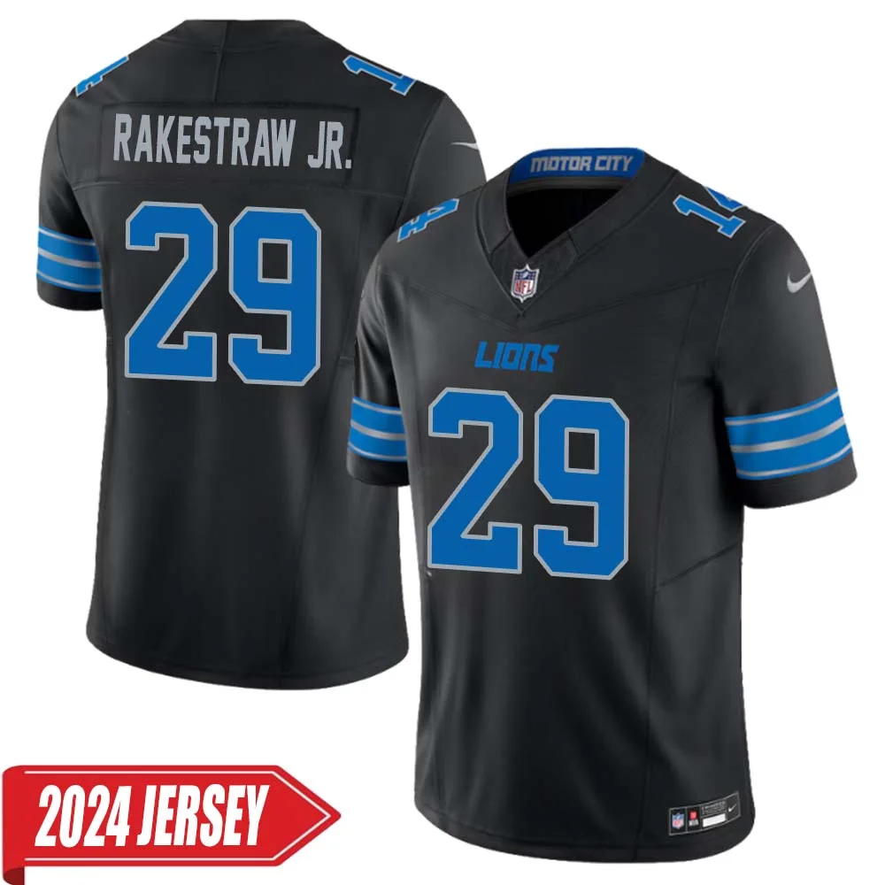 Ennis Rakestraw Jr. No 29 Men s Detroit Lions 2nd Alternate Vapor F.U.S.E. Limited 2024 Jersey Black