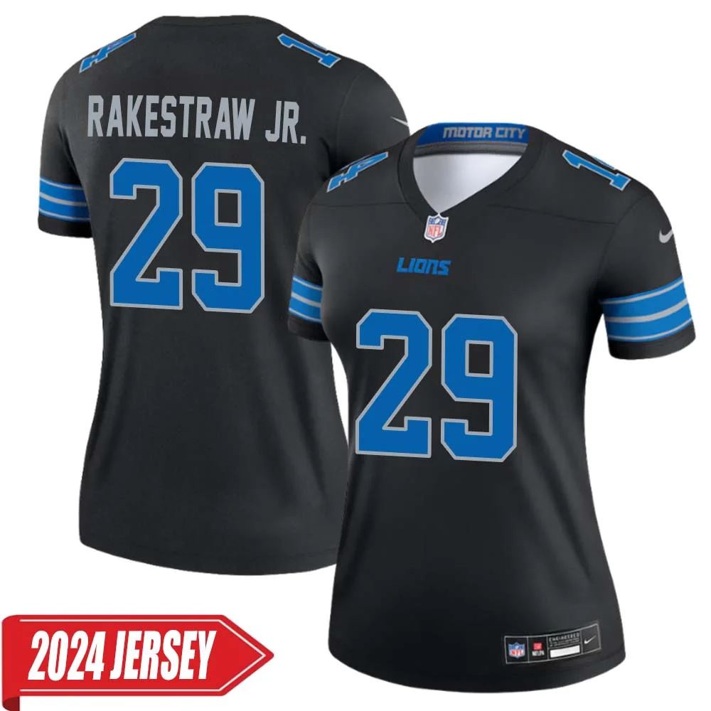 Ennis Rakestraw Jr. No 29 Woman s Detroit Lions 2nd Alternate Vapor F.U.S.E. Limited 2024 Jersey Black