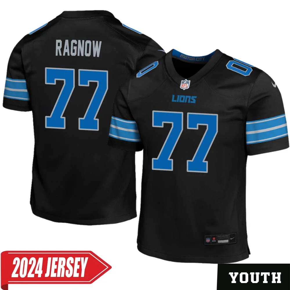 Frank Ragnow No 77 Youth s Detroit Lions 2nd Alternate Vapor F.U.S.E. Limited 2024 Jersey Black