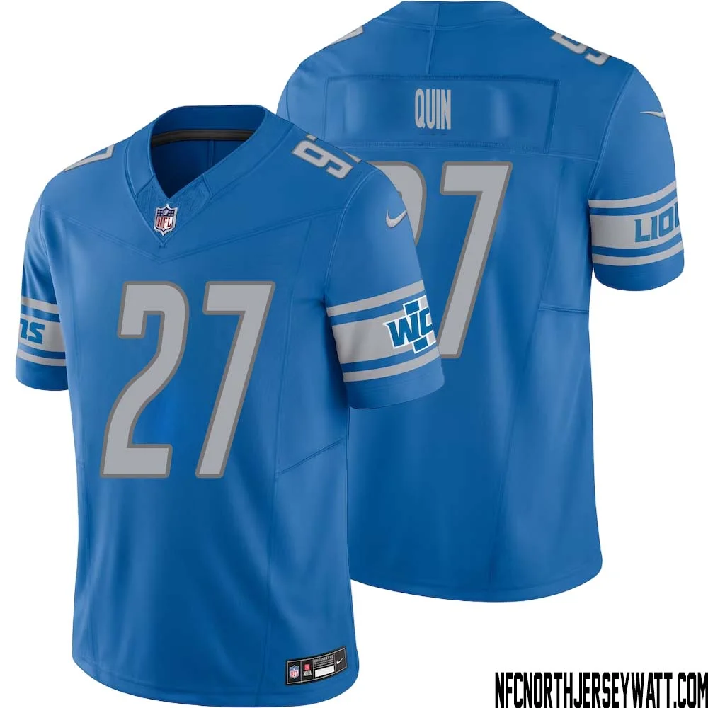 Glover Quin No 27 Men Blue Detroit Lions Vapor F.U.S.E. Limited Jersey
