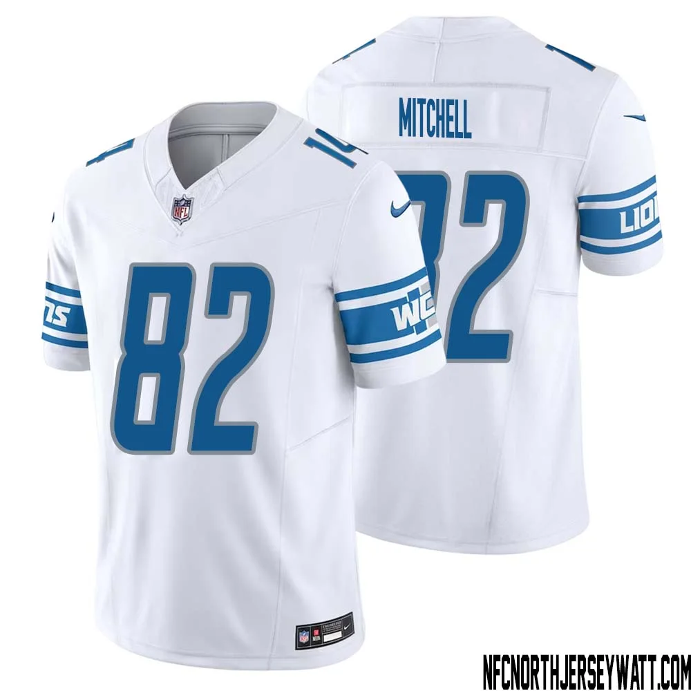 James Mitchell No 82 Men White Detroit Lions Vapor F.U.S.E. Limited Jersey 1
