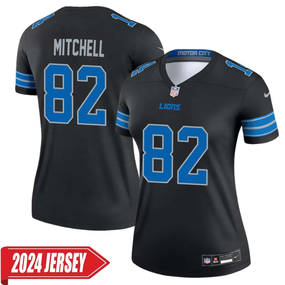 James Mitchell No 82 Woman s Detroit Lions 2nd Alternate Vapor F.U.S.E. Limited 2024 Jersey Black