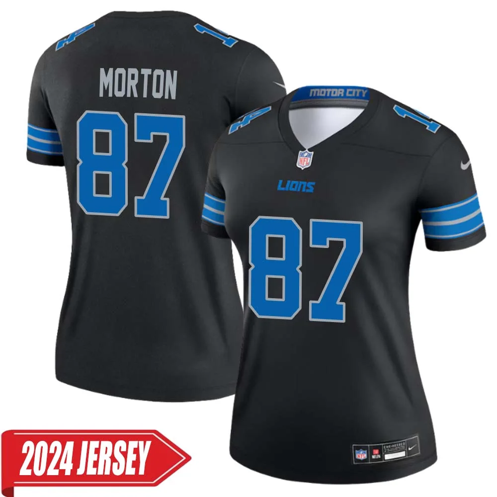 Johnnie Morton No 87 Woman s Detroit Lions 2nd Alternate Vapor F.U.S.E. Limited 2024 Jersey Black