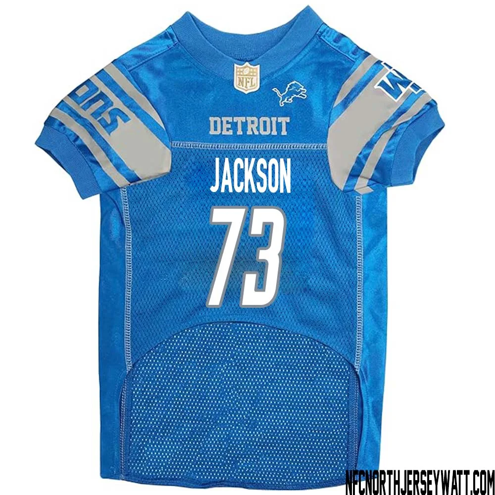 Jonah Jackson No 73 Blue Detroit Lions Dog Jersey