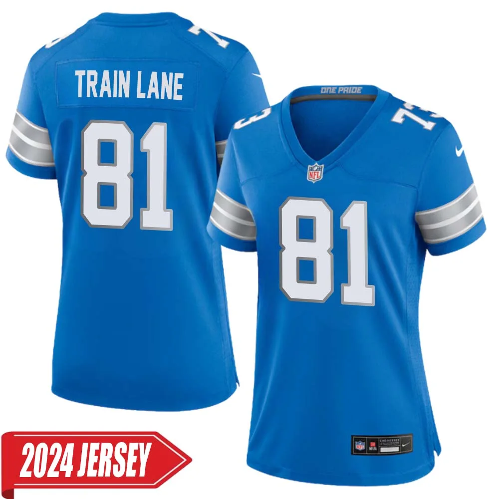 Night Train Lane No 81 Woman s Detroit Lions Home Game 2024 Jersey Blue
