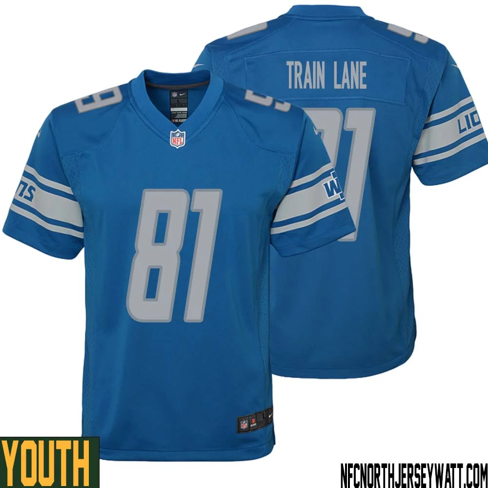 Night Train Lane No 81 Youth Blue Detroit Lions Player Home Game Jersey