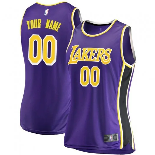 Woman's Custom Los Angeles Lakers Swingman Purple 2018/19 Jersey - Statement Edition -