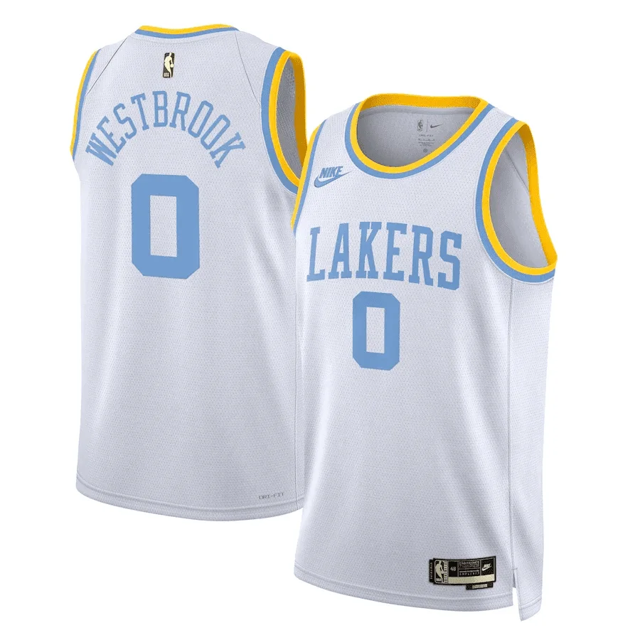 Youth's Los Angeles Lakers Custom 2022/23 Classic Edition Swingman Jersey - White -