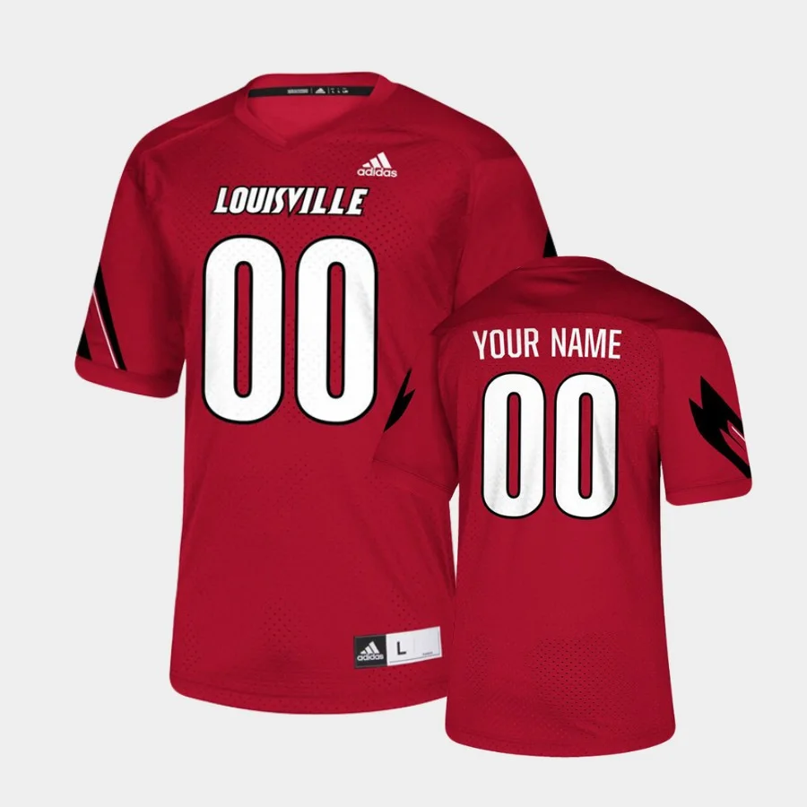 Men's Louisville Cardinals Custom Red College Football Jersey - -