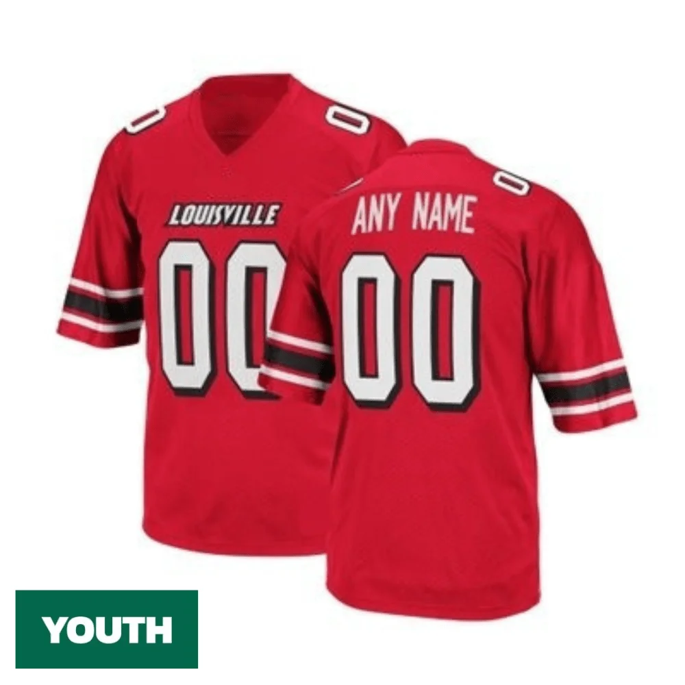 Youth's Louisville Cardinals Customizable Football Jersey -