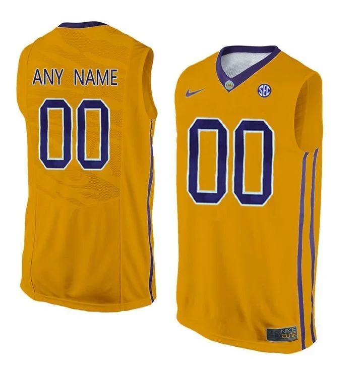 Men's LSU Tigers Custom Jersey -