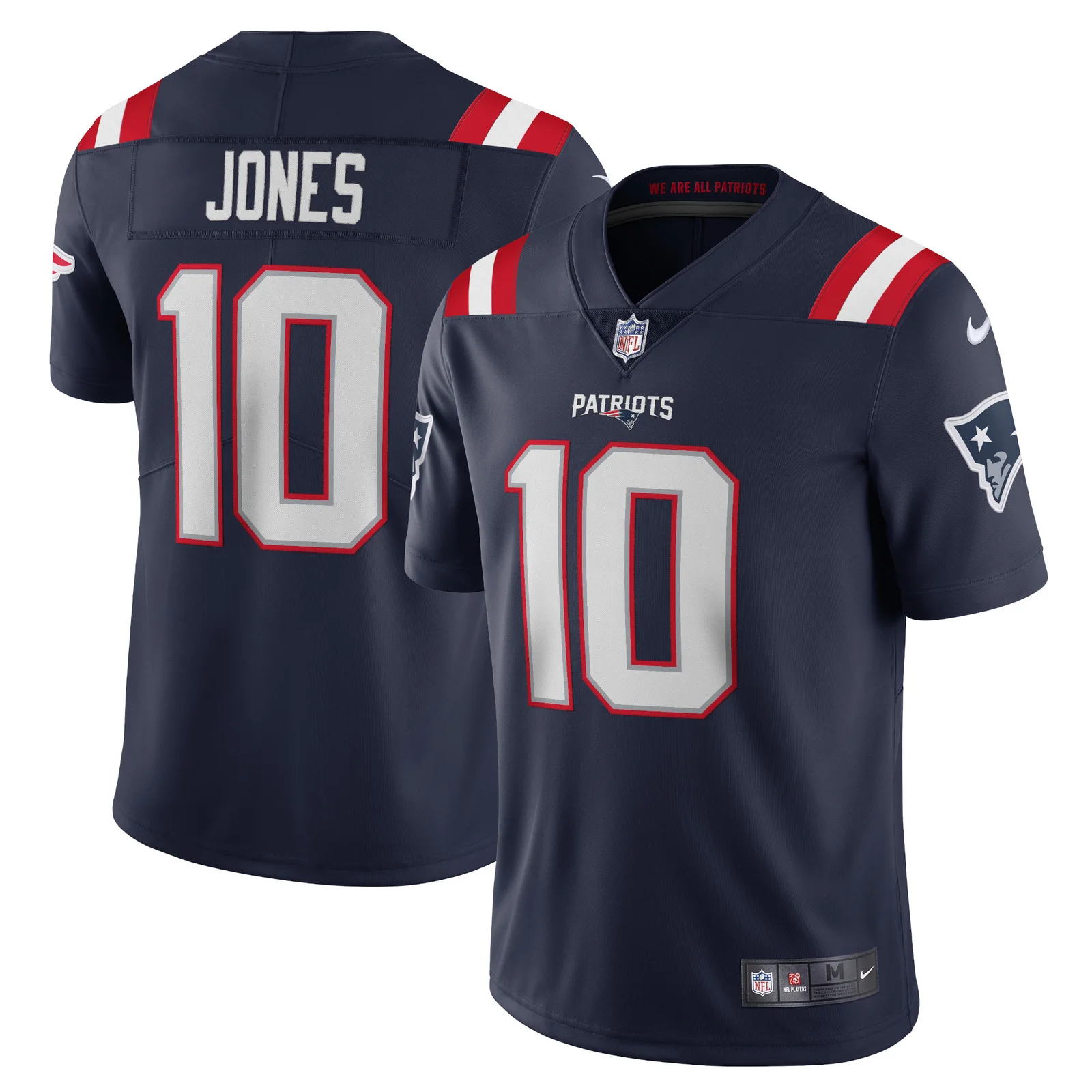 Men'sMac Jones New England Patriots Vapor Limited Jersey - Navy -