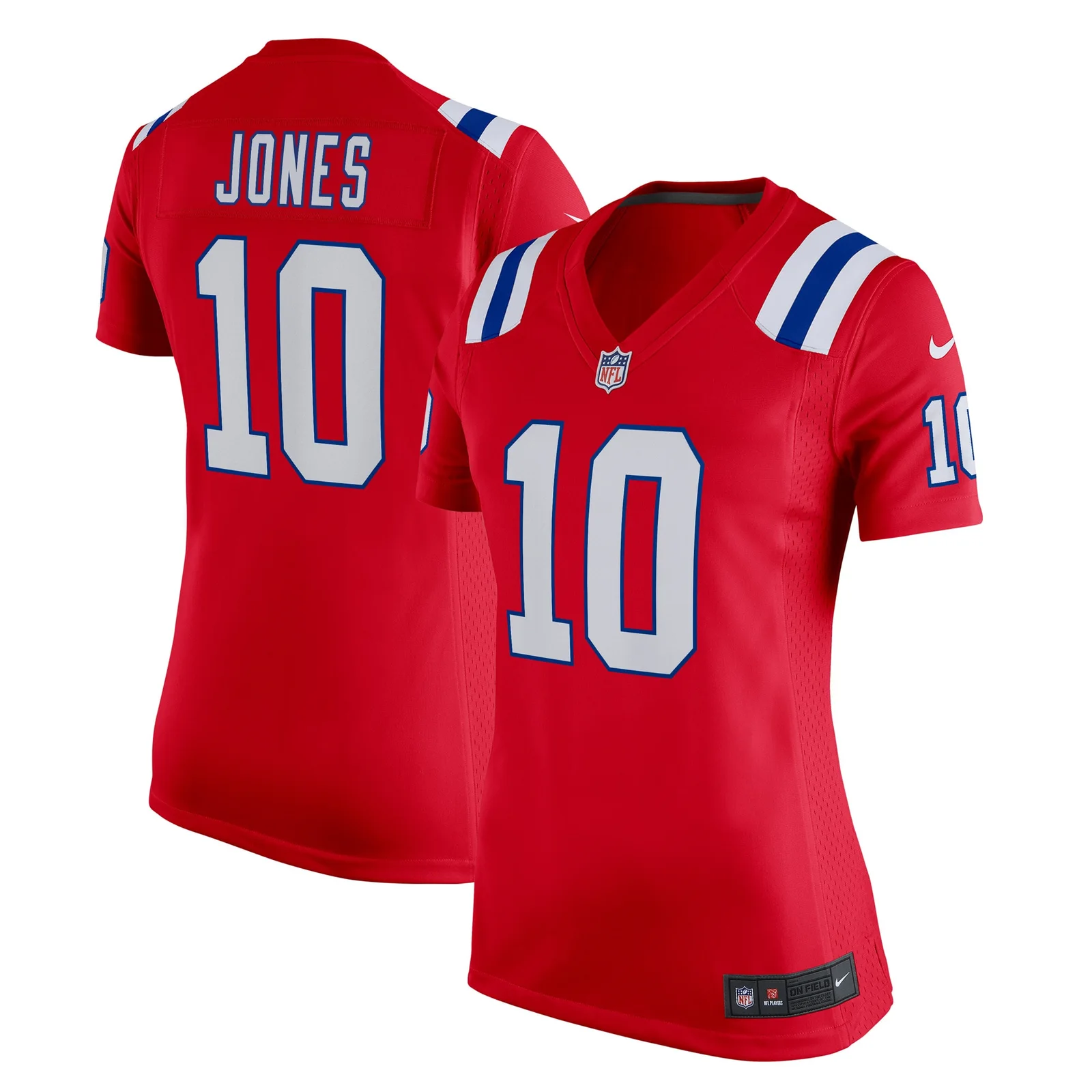 Mac Jones New England Patriots Woman's Game Alternate Jersey - Red -