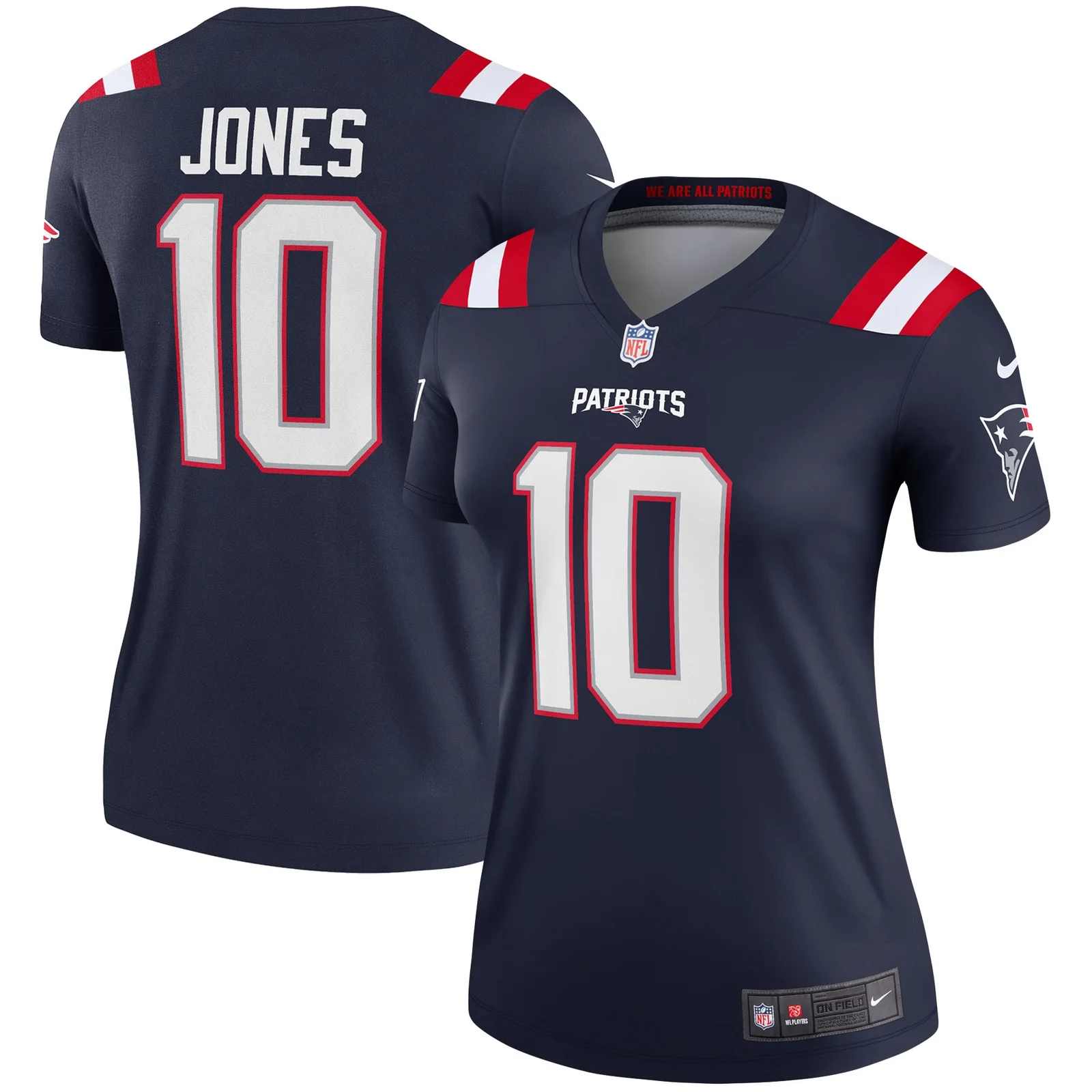 Mac Jones New England Patriots Woman's Legend Jersey - Navy -