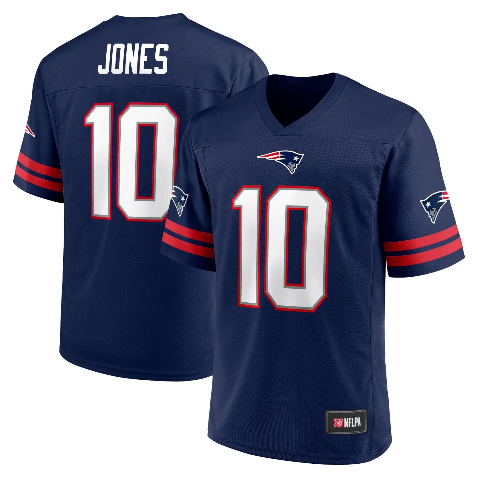Men's Mac Jones Navy New England Patriots  Player Jersey