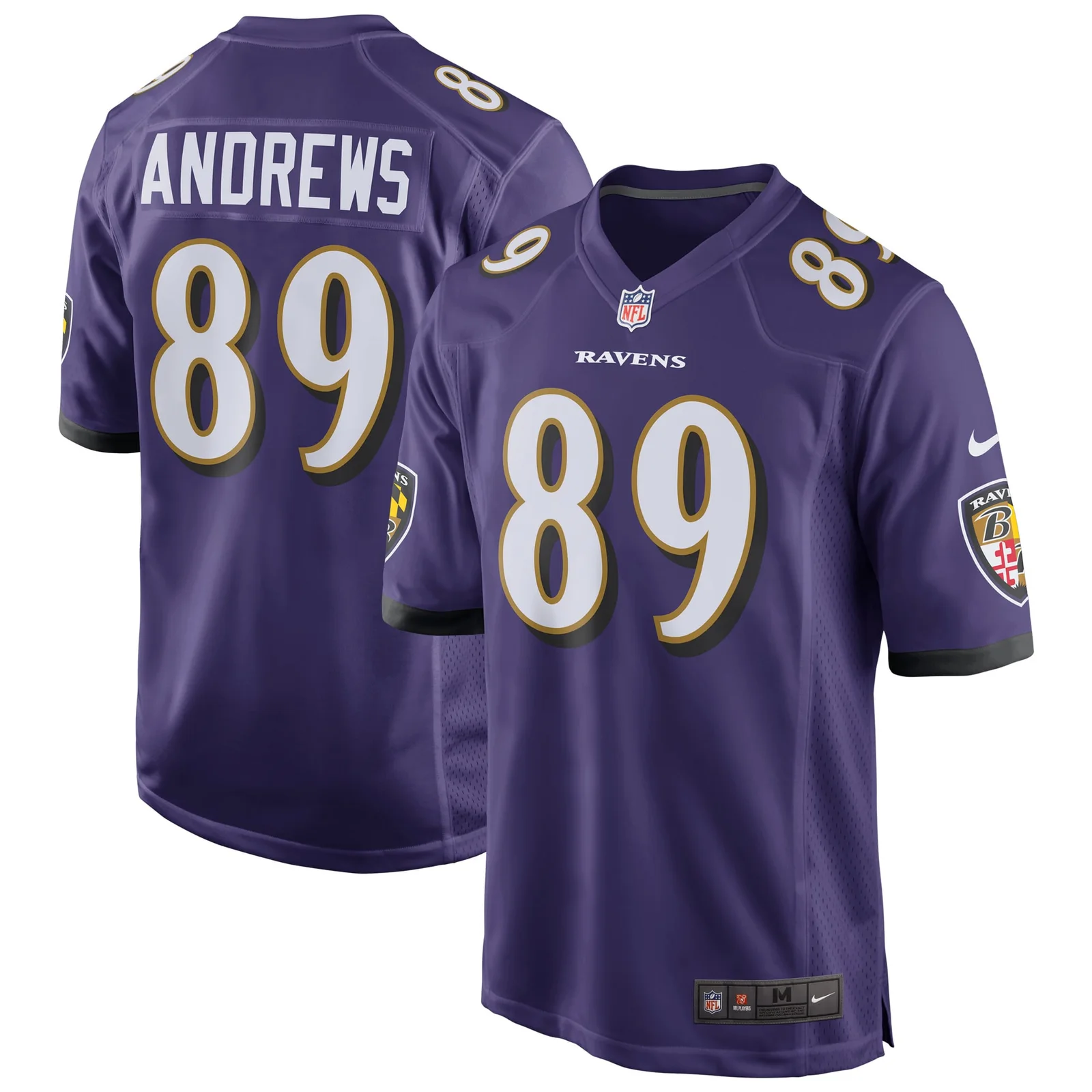 Men'sMark Andrews Baltimore Ravens Game Jersey - Purple -