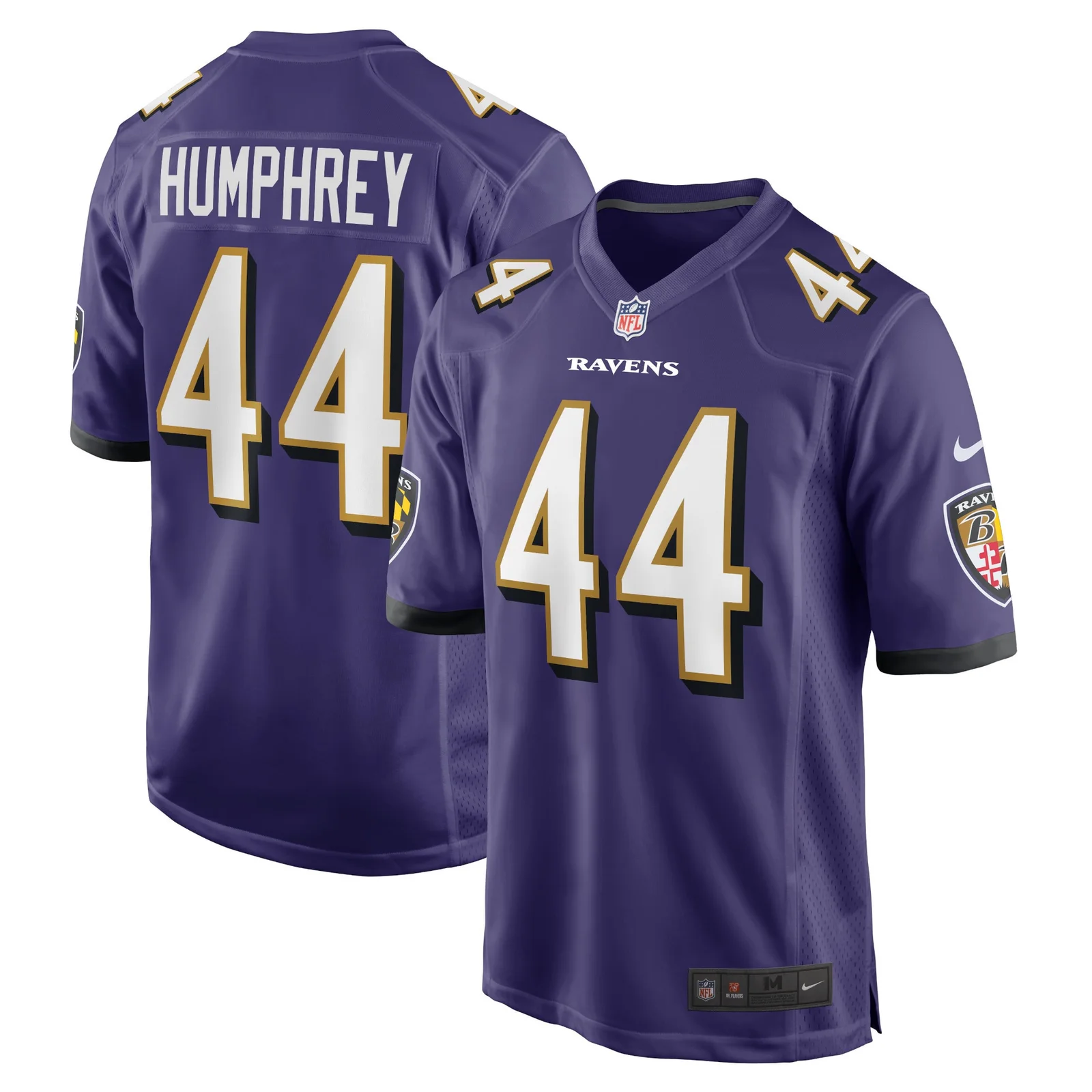 Men'sMarlon Humphrey Baltimore Ravens Game Team Jersey - Purple -