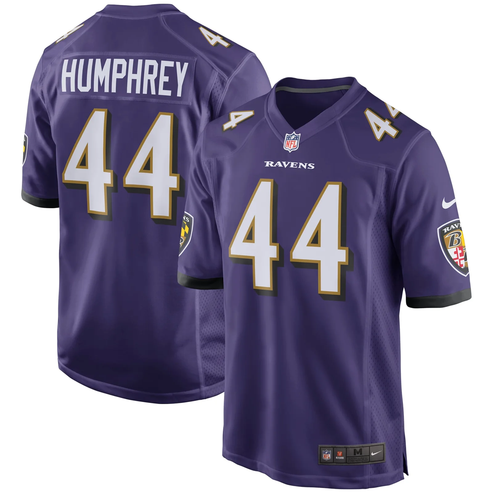 Men'sMarlon Humphrey Baltimore Ravens Player Game Jersey - Purple -